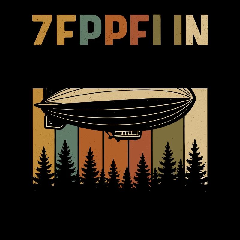 Zeppelin Retro Luftschiff Design