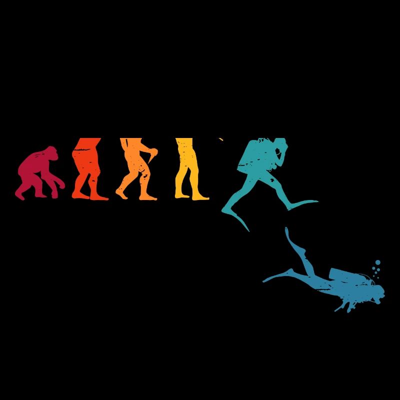 Evolution Graphic Diver Diving Scuba Diver Apnoe S