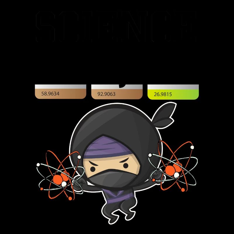 Science Ninja Design Funny Chemistry Elements