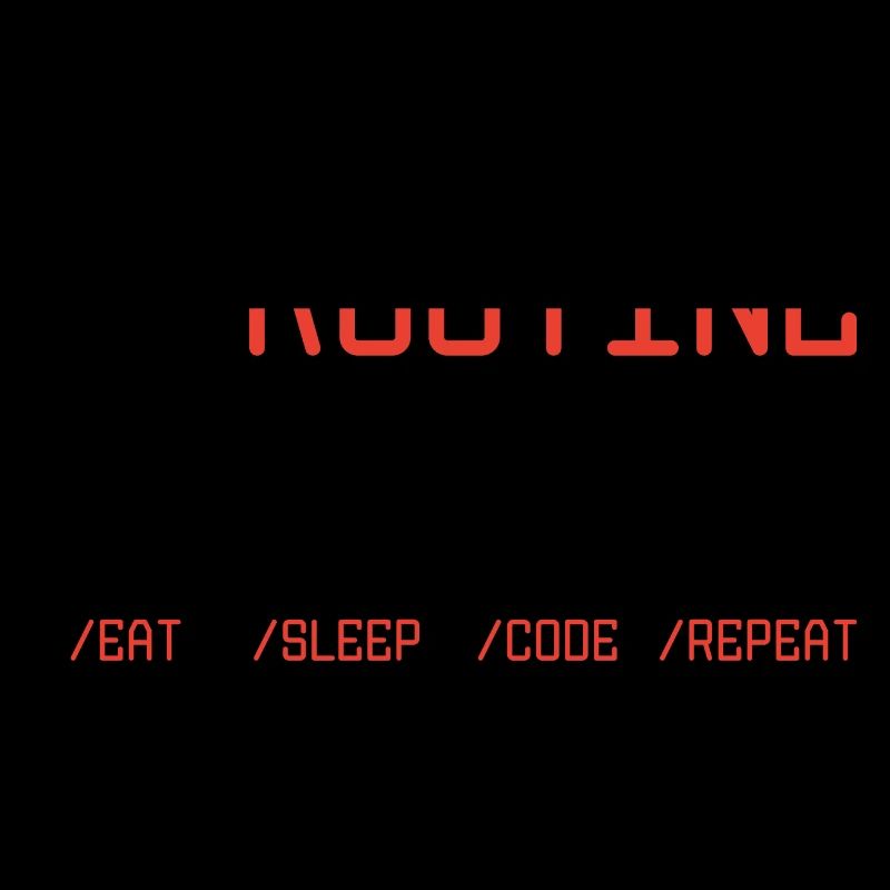 Routine Eat Sleep Code Repeat Software Developer C