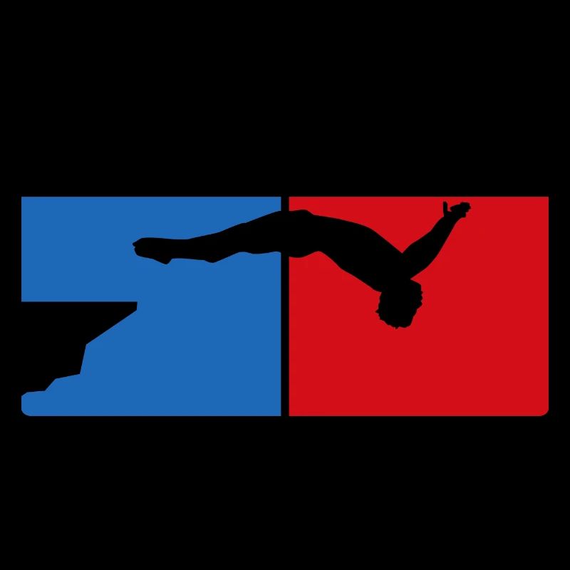 Retro Graphic Cliff Diver Cliff Diving Tombstoning