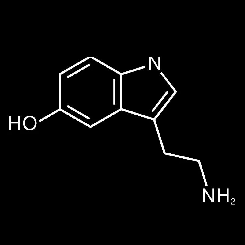 Sérotonine structure chimie bonheur