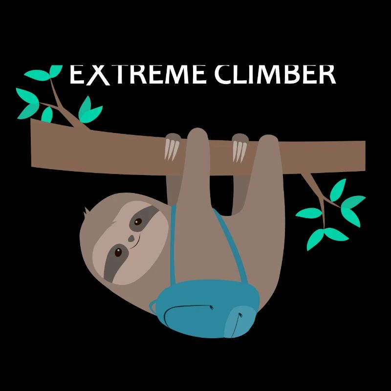 Faultier extreme climber Extrem Kletterer