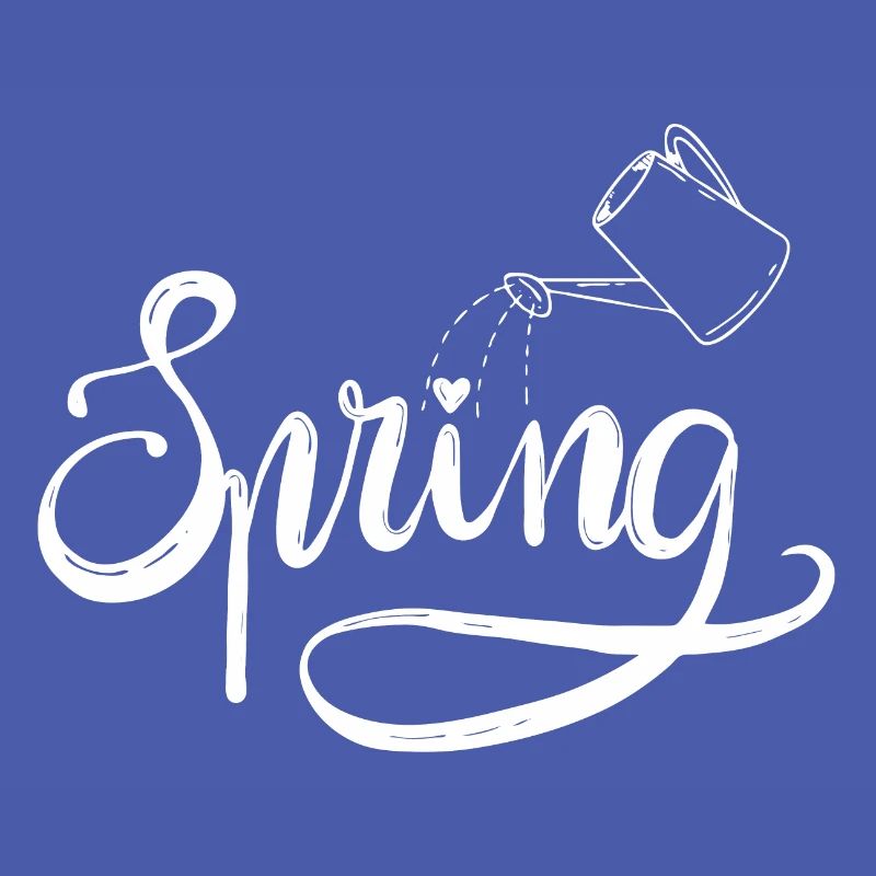 Spring Spring Beginning Garden Watering Lettering