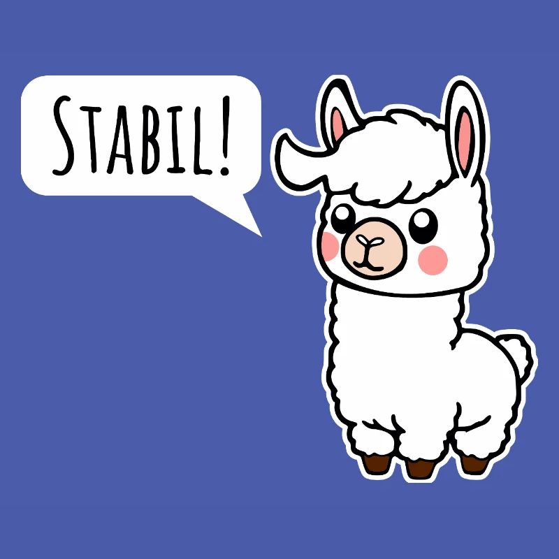 Restez stable ! Comme le petit lama