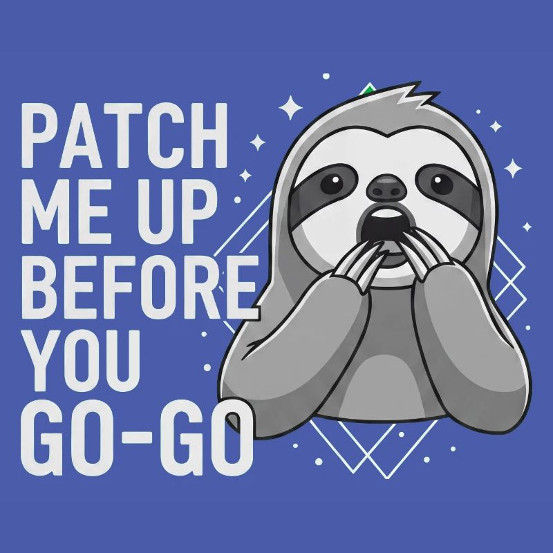 Patch Me Up Cyber Security Sloth