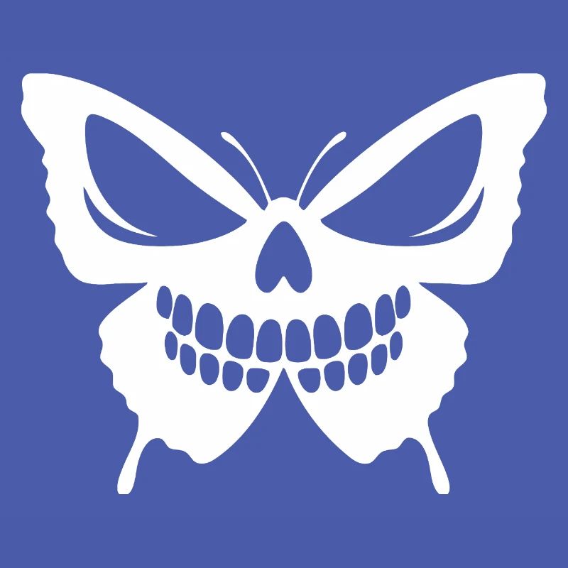 Conception complexe de crâne de papillon