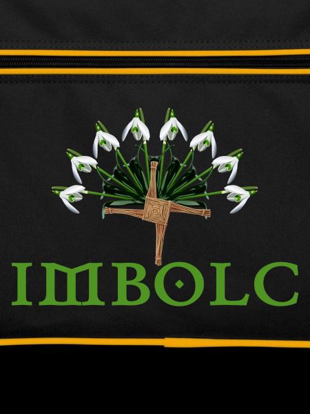 imbolc with snowdrop semicircle