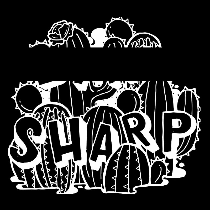 Stay Sharp | Cool Cactus Illustration Design