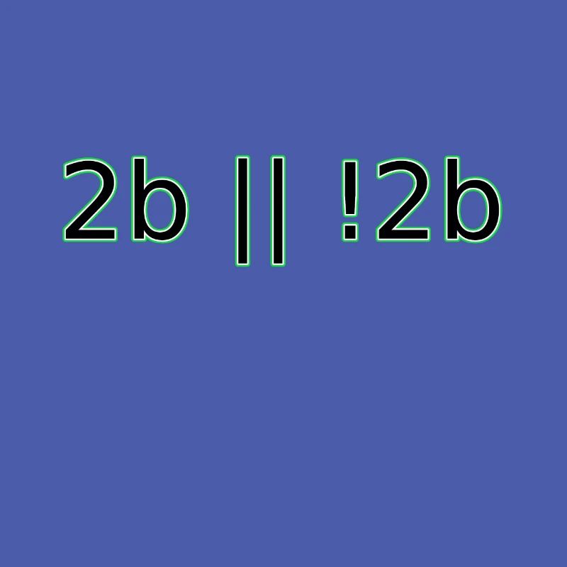 2b oder nicht 2b Hipster-Geek-Computerprogrammierer-Spaß