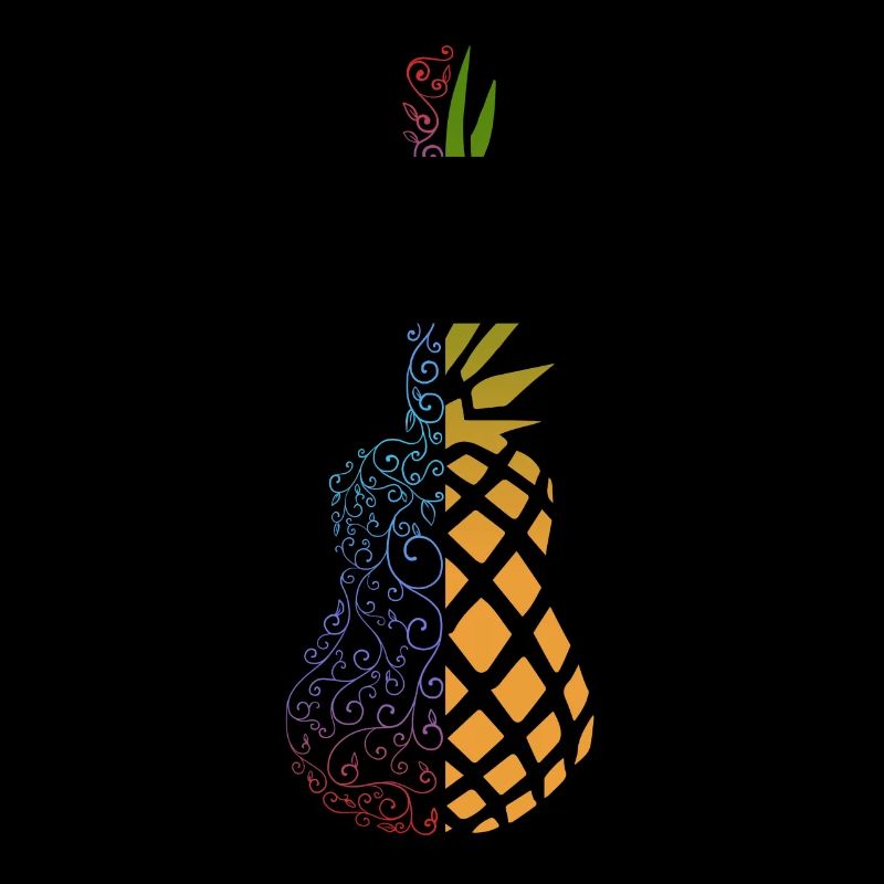 Bunte Ananas Ukulele