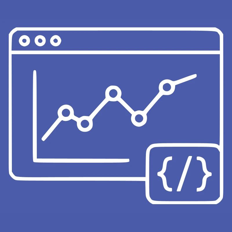 Web Analyse Chart Coding Browser Vektor