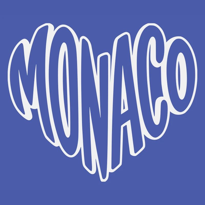 Typographie rétro de Monaco