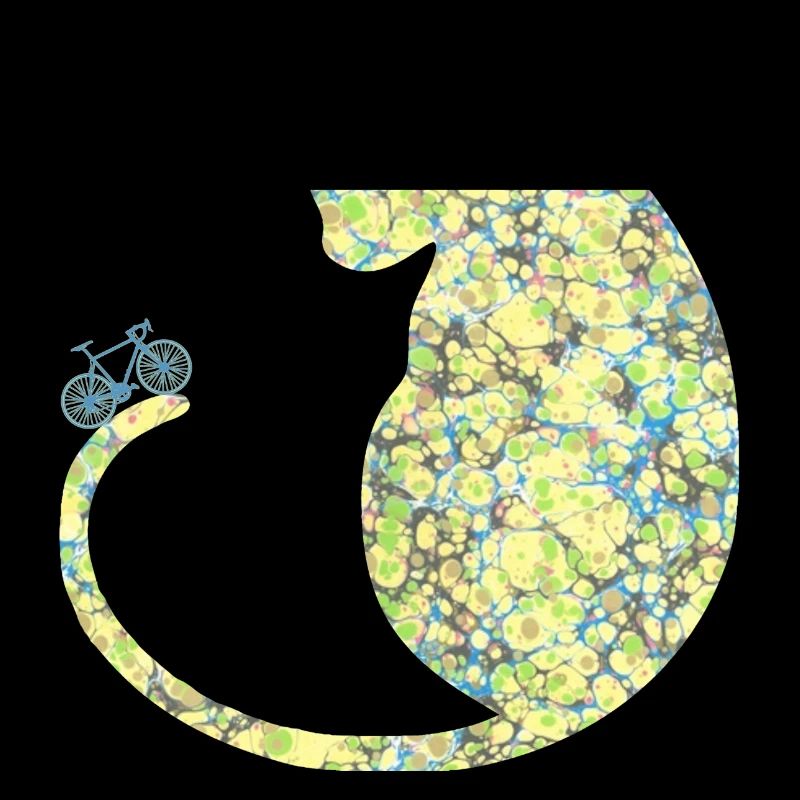 Chat avec vélo E 219