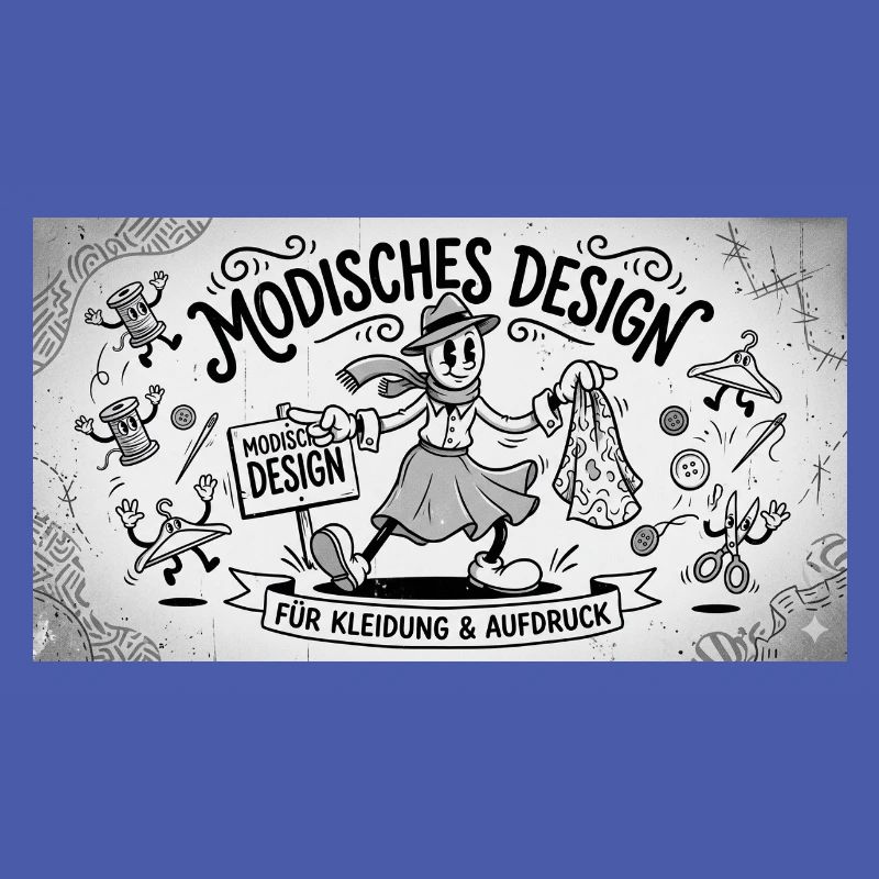 Nähkunst Modedesign Comic