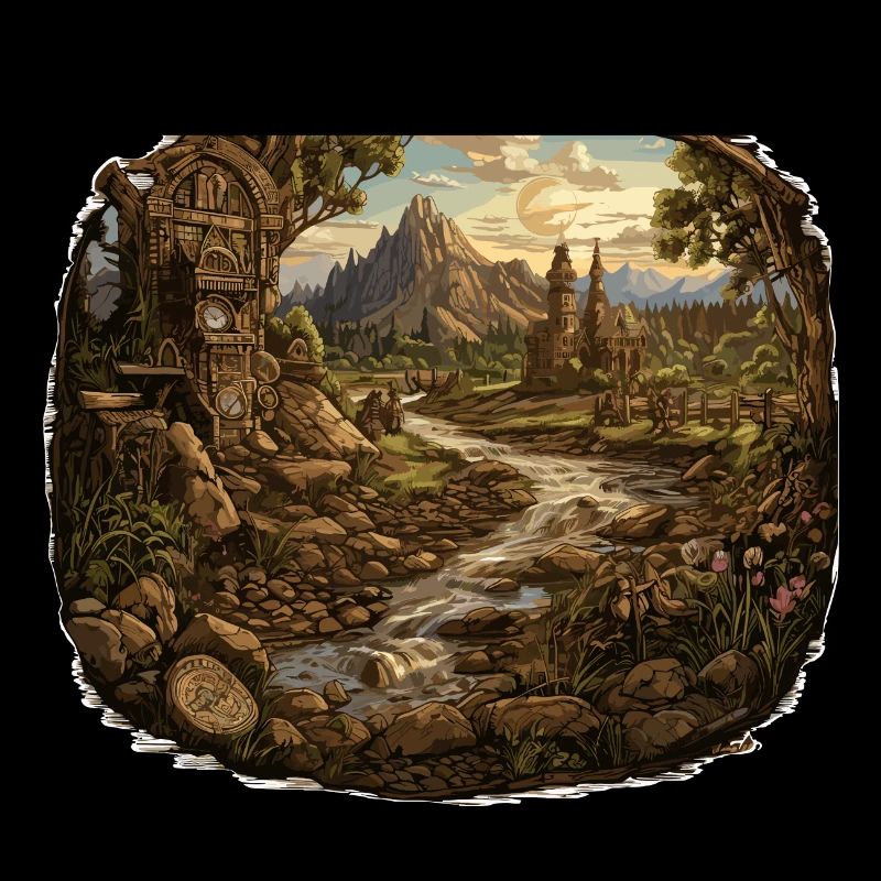 Landschaft - Illustration