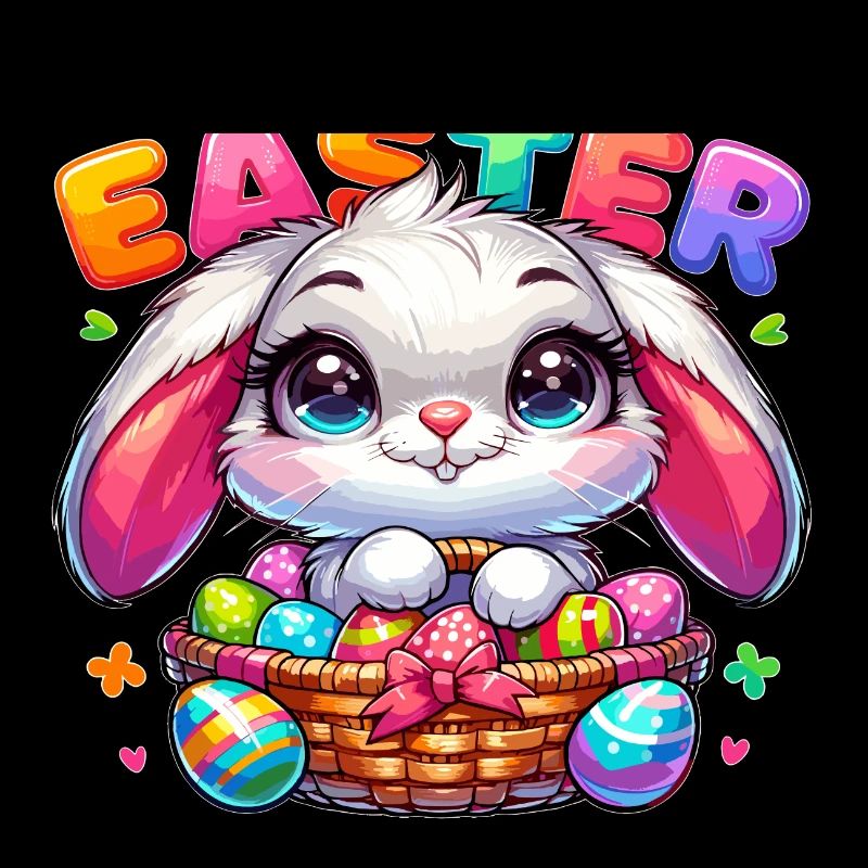 Happy Easter - Easter Bunny Illustration