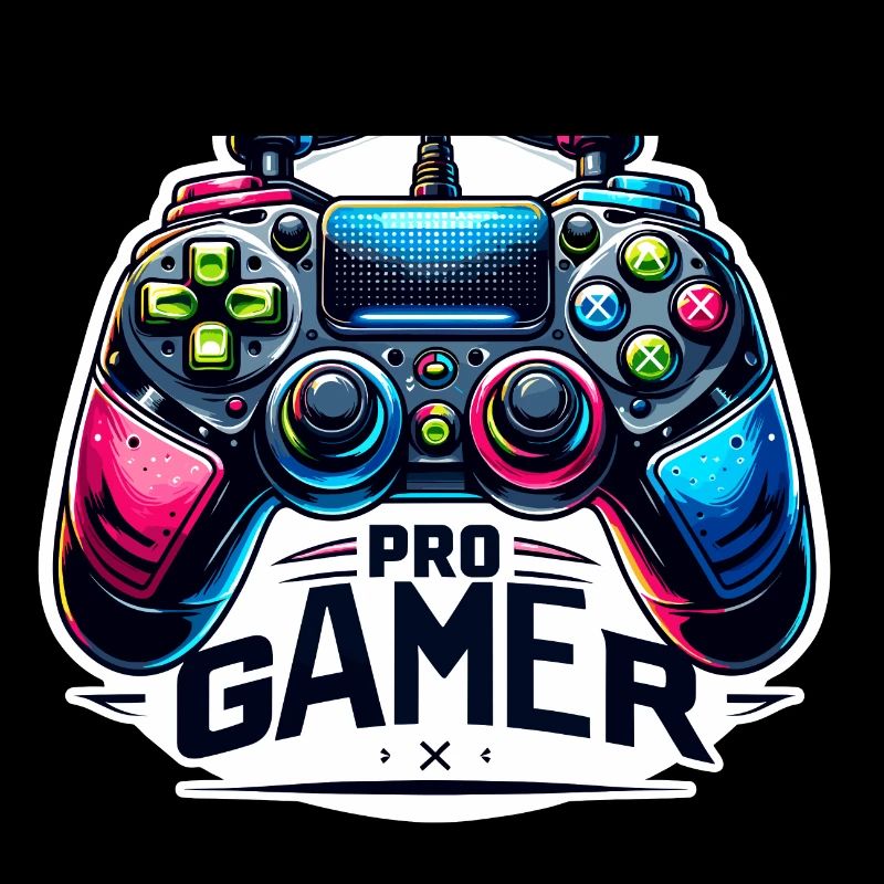Pro Gamer - Controller Illustration