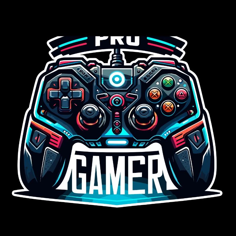 Pro Gamer - Controller Illustration