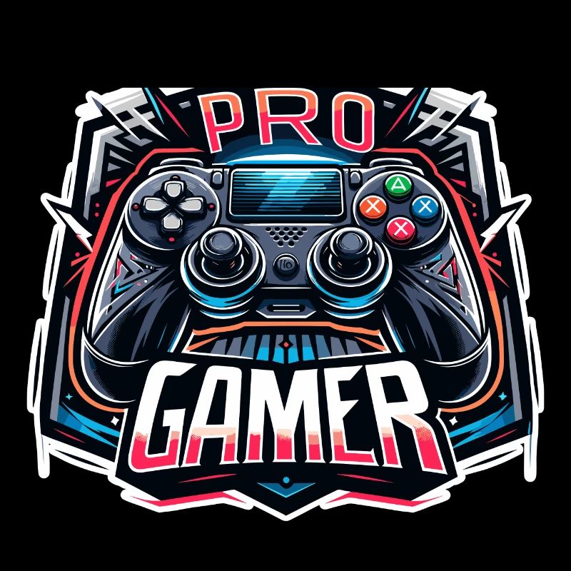 Pro Gamer - Controller Illustration