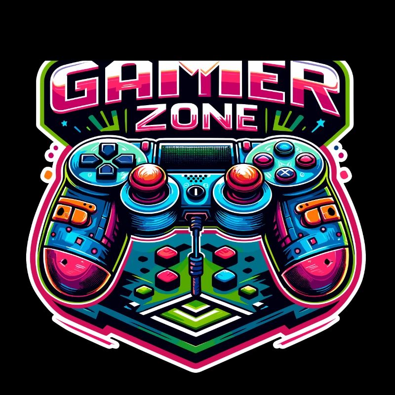Gamer Zone - Controller Illustration