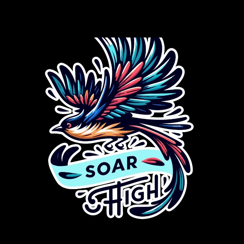 Soar High - Bird Illustration