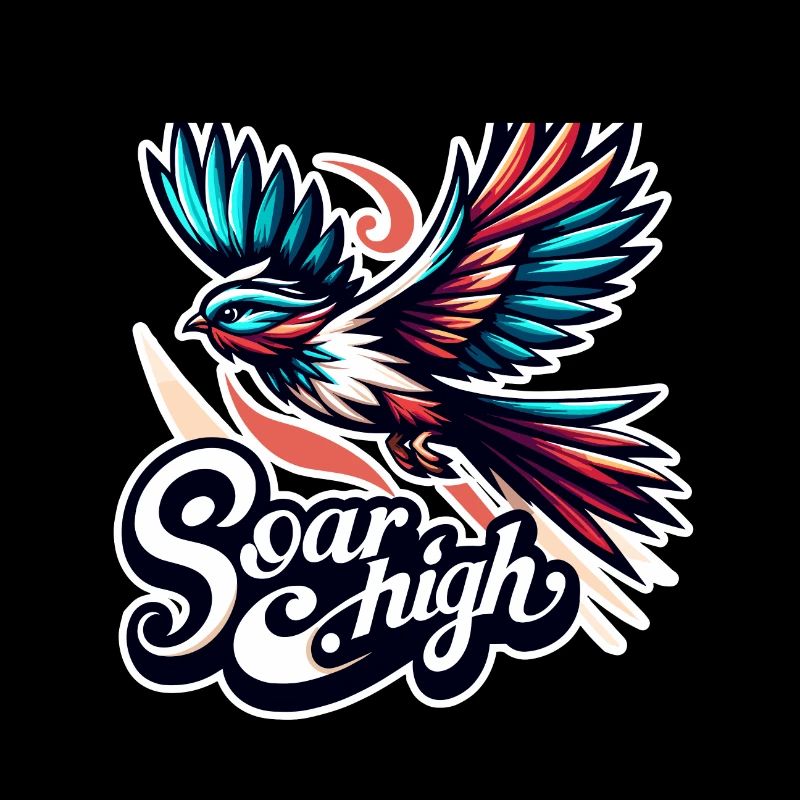 Soar High - bird illustration