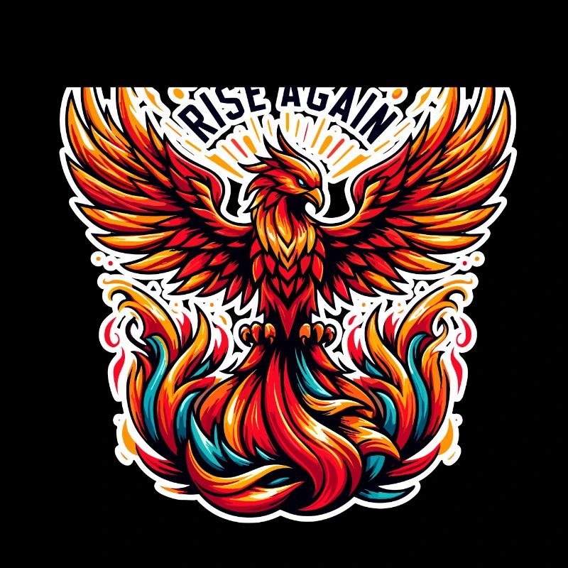 Rise Again - Phönix Illustration