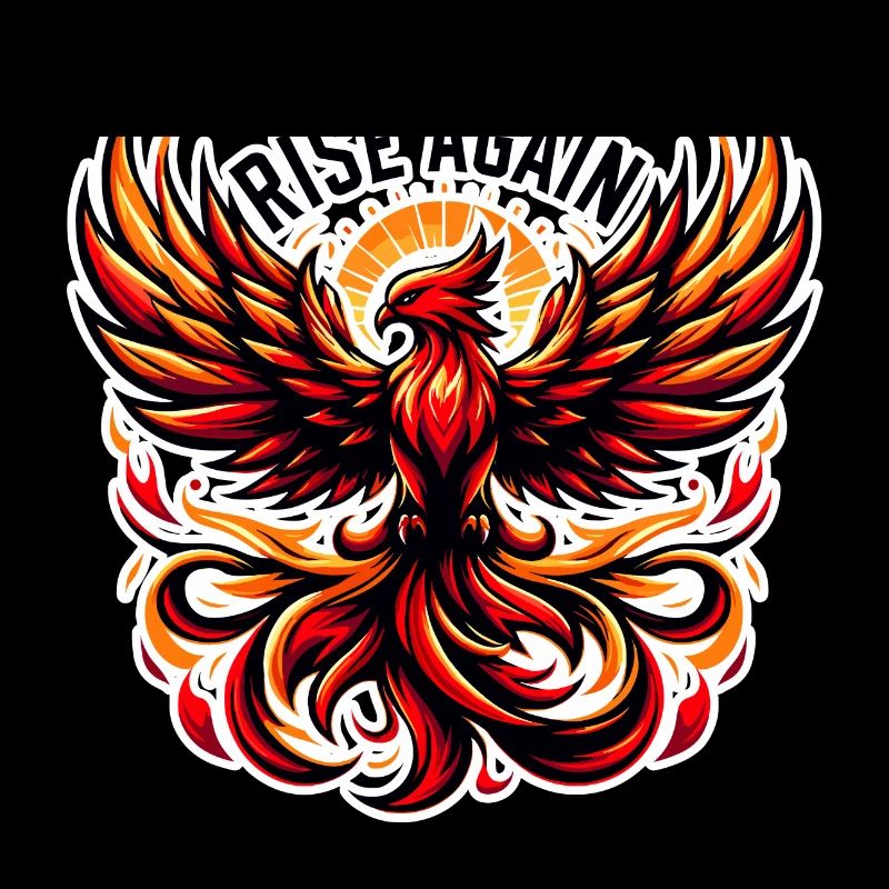 Rise Again - Phönix Illustration