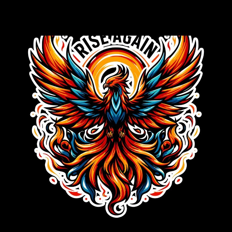 Rise Again - Phönix Illustration