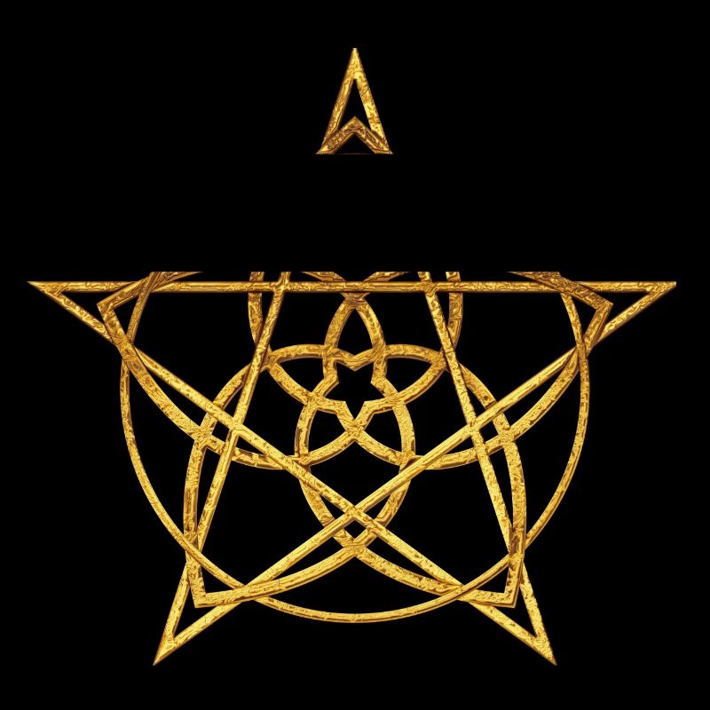 Fleur de Vénus Pentacle or