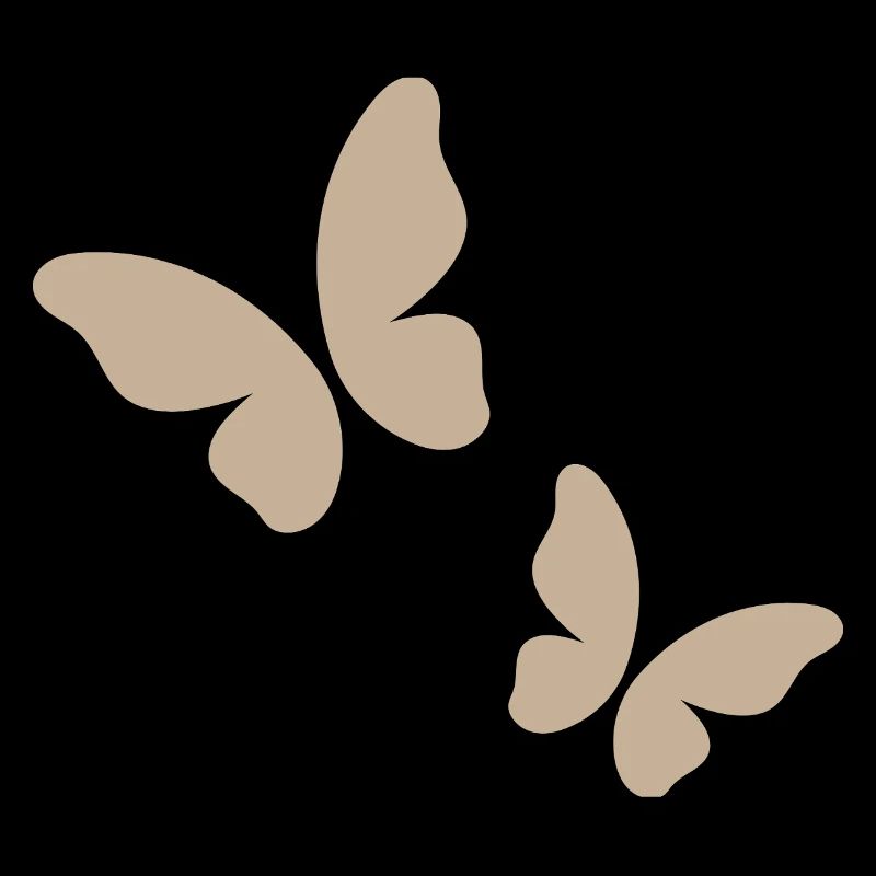 Beige Butterfly Pattern
