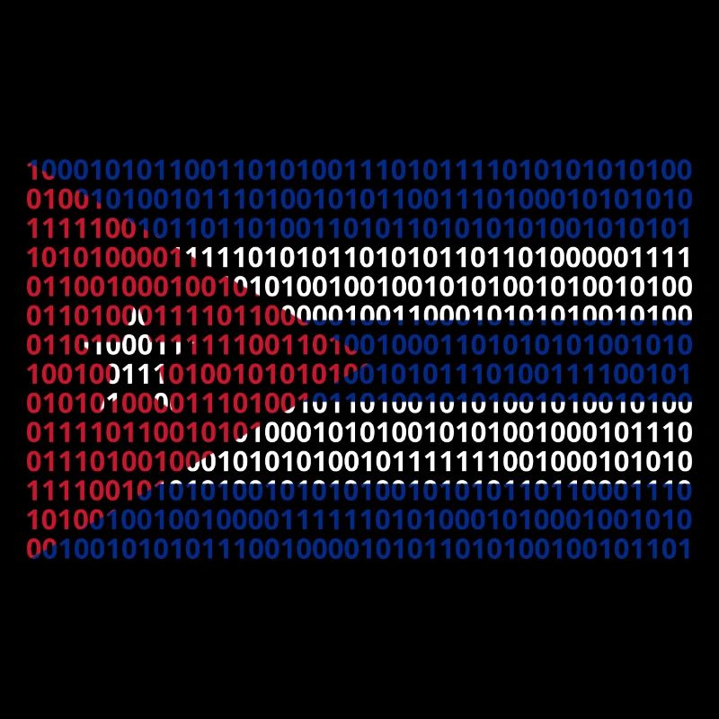 Cuba Flag Binary Code Bit Bytes Binary Computer Science PC