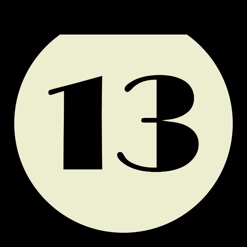 Number 13 Billard Geschenk