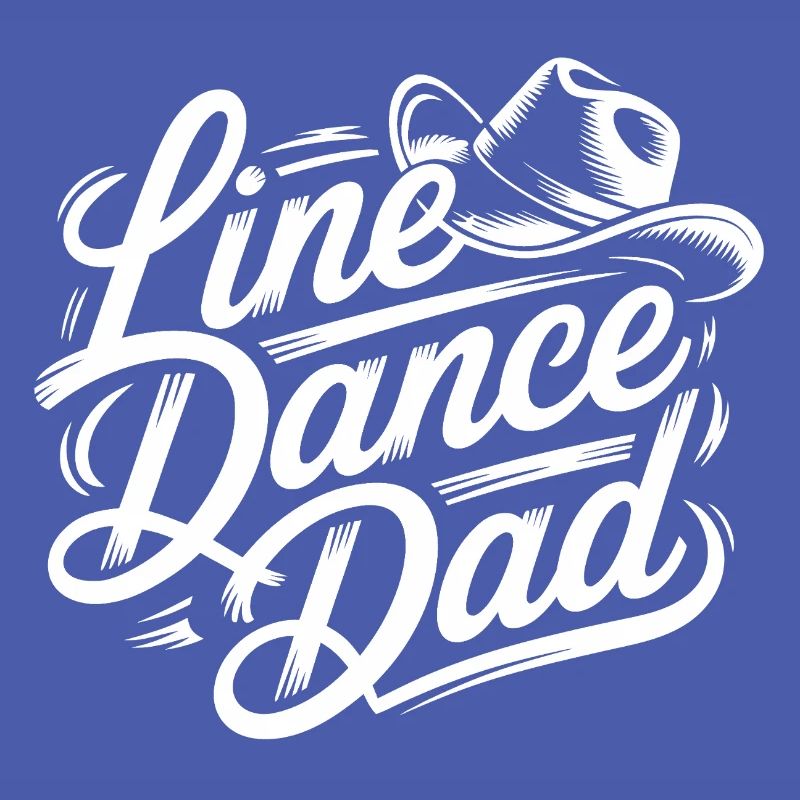Line Dance Dad - Script Logo