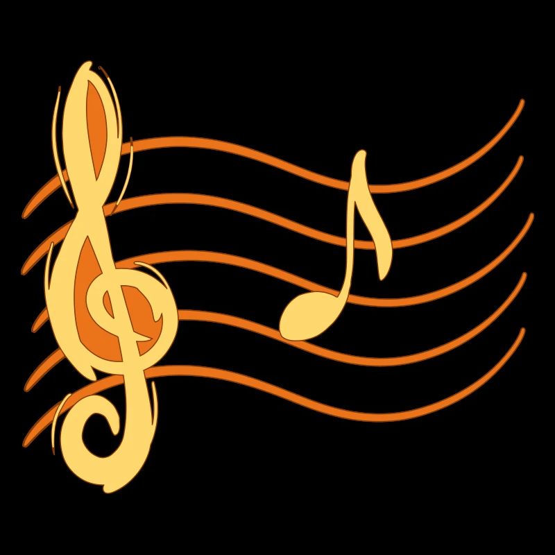 Violin Key Note La / A Note Lines Partition Partition