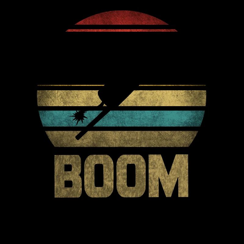 Feux d’artifice Boom Rocket Going Up Launch Retro