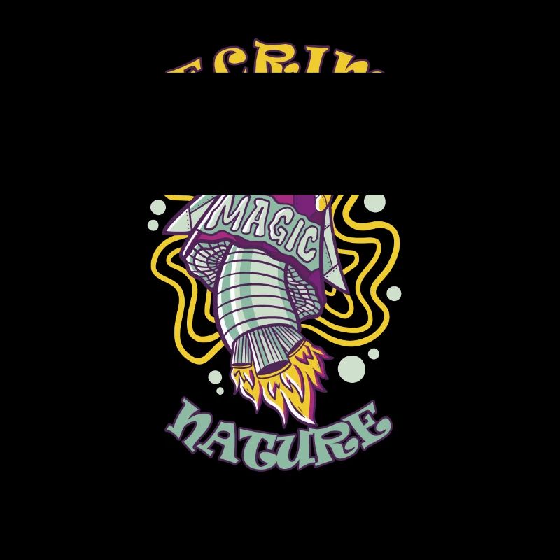 Decrime Nature Coloré Magic Mushroom Rocket