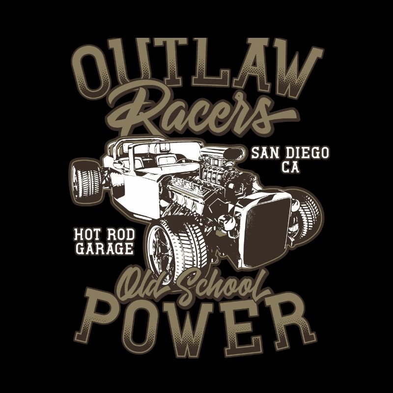 Hot Rod - Voitures de course classiques - lumineuses