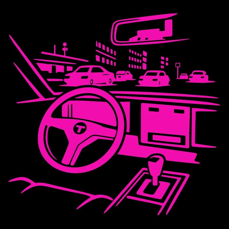 Neon Car Cockpit