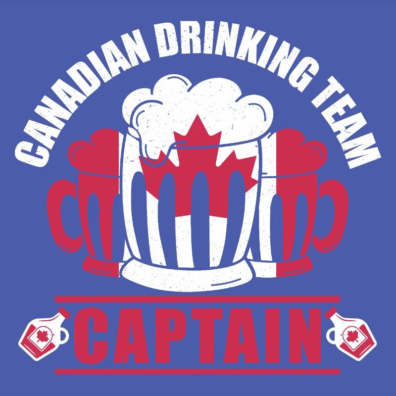 Chope de bière Canada Captain Maple Leaf Party Design