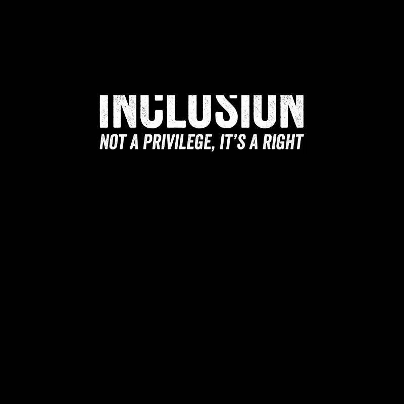 T-shirt d'éducation spéciale droit d'intégration inclusion
