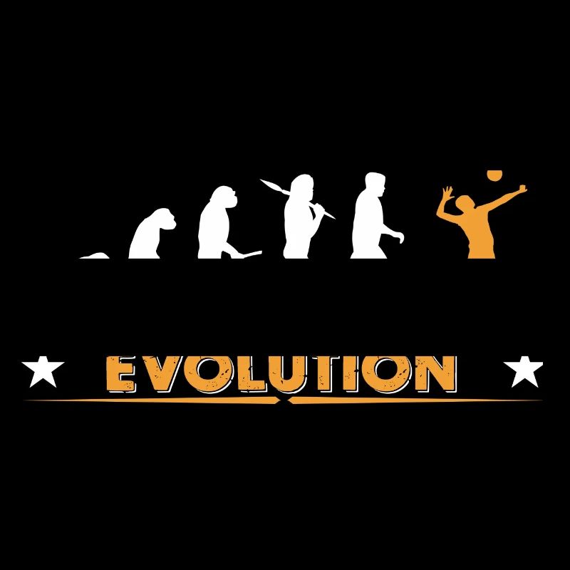Volleyball Evolution - orange/weiss