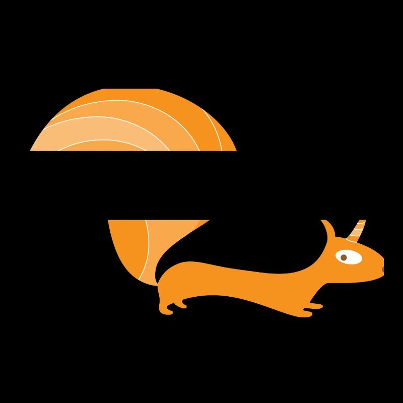 Eichhörnchen mit Einhorn (b)