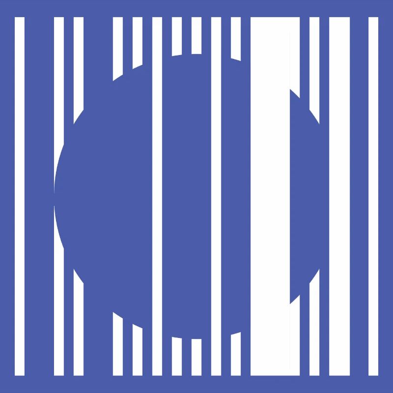 Vertical Stripe Circle