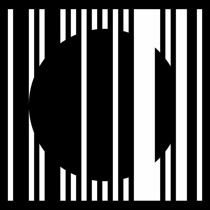 Vertical Stripe Circle