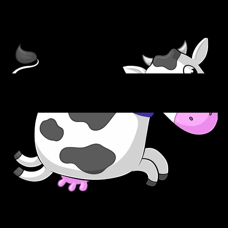Galloping comique de vache