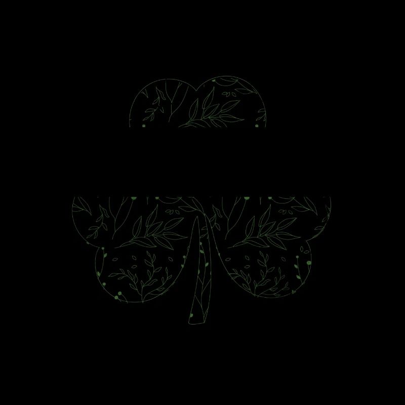 Four-leaf clover gift Ireland Mandala