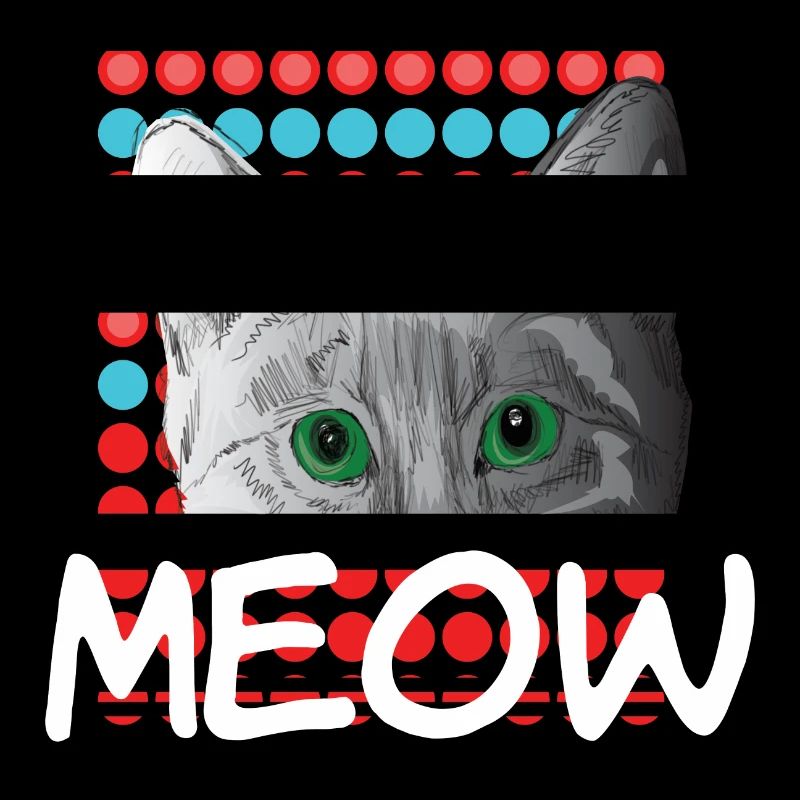 Nerd cat meow