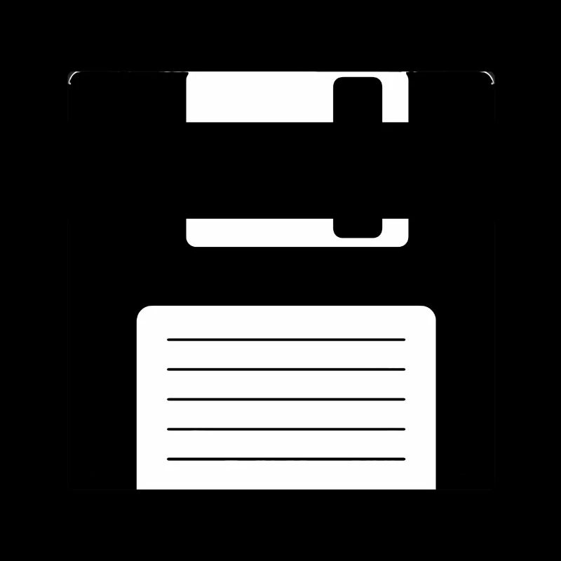 Floppy Diskette Old School Retro Computer Design